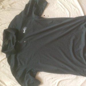Dark Gray Men's FedEx polo tshirt
